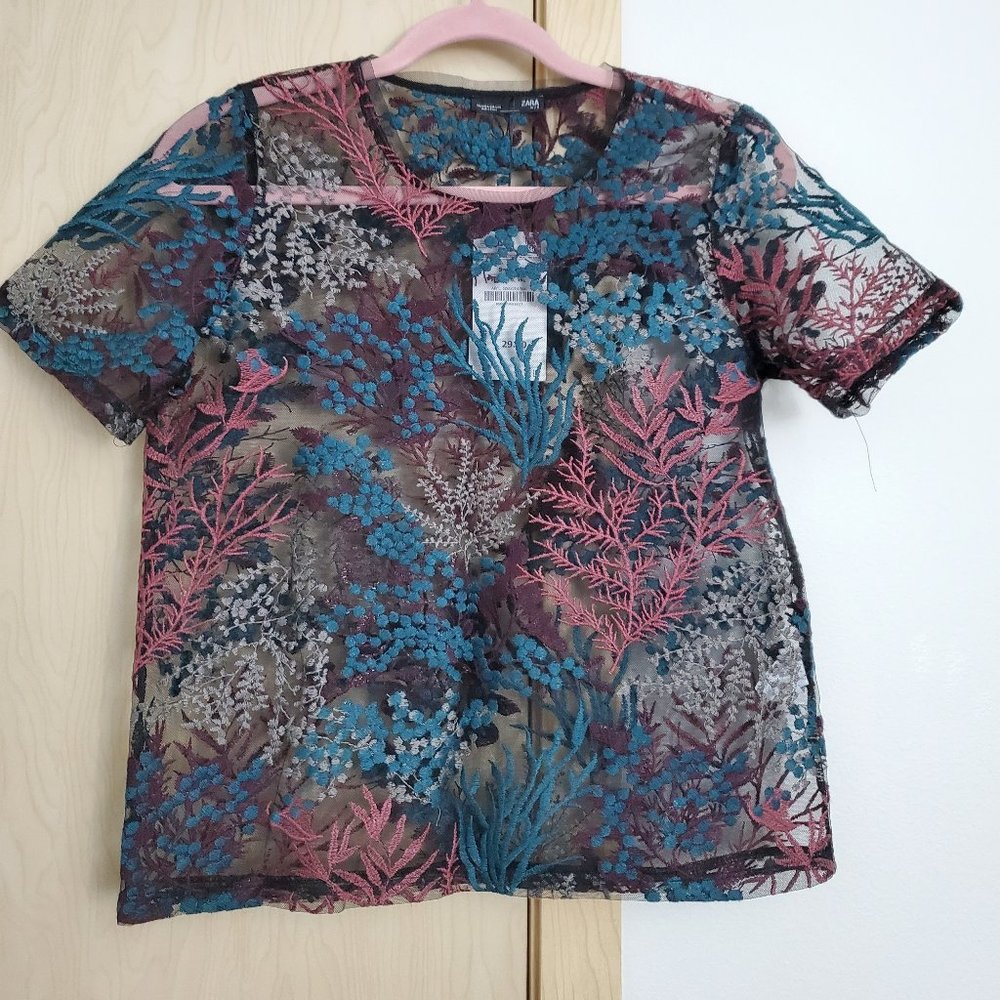 Zara - Tulle Top